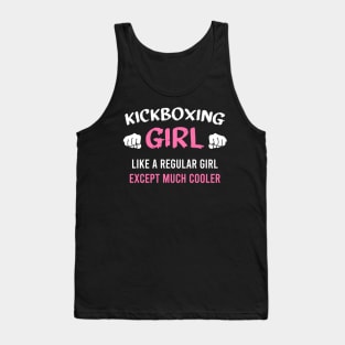 Kickboxing girl, gift for kick boxing woman Tank Top